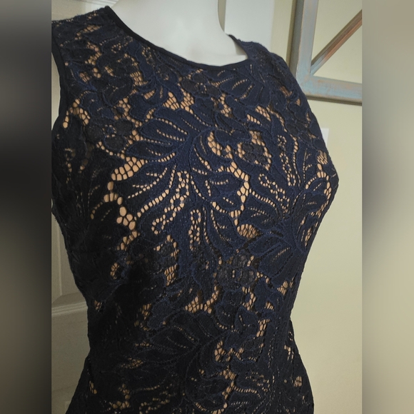Banana Republic Midnight Blue Lace Dress - Picture 7 of 13